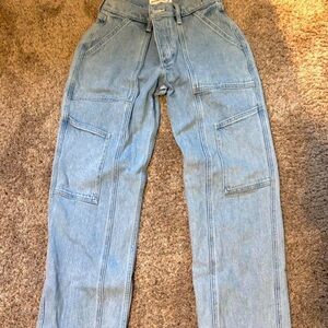 Abercrombie & Fitch Curve Love Cargo Jeans